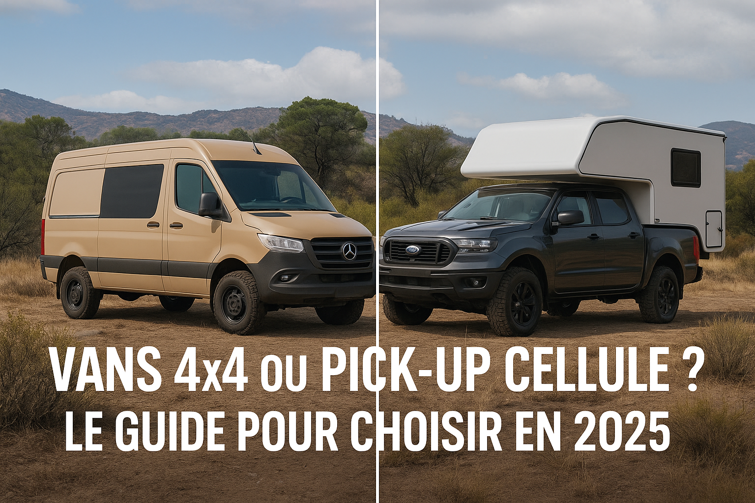 Vans 4x4 ou Pick-up Cellule ? Le Guide pour Choisir en 2025