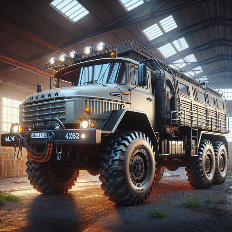 « Exploration extrême : découvrez le nouveau camion lourd 6×6 pour vos aventures en tout terrain ! »