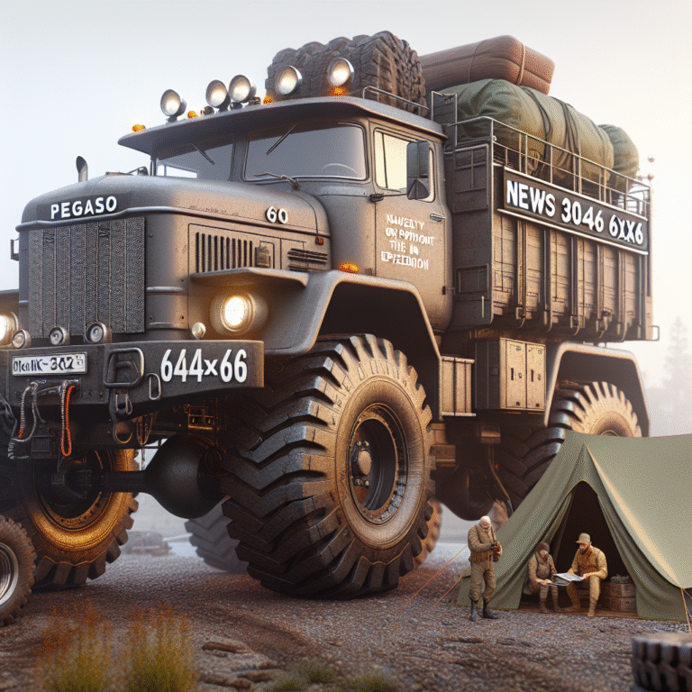 « Le mastodonte tout-terrain : Découvrez le nouveau camion lourd 6×6 ! »